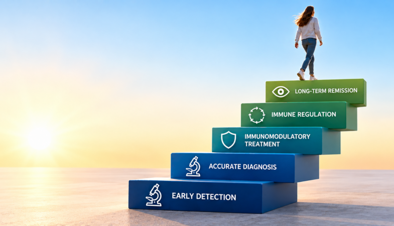 The step ladder approach for preventing blindness in Uveitis