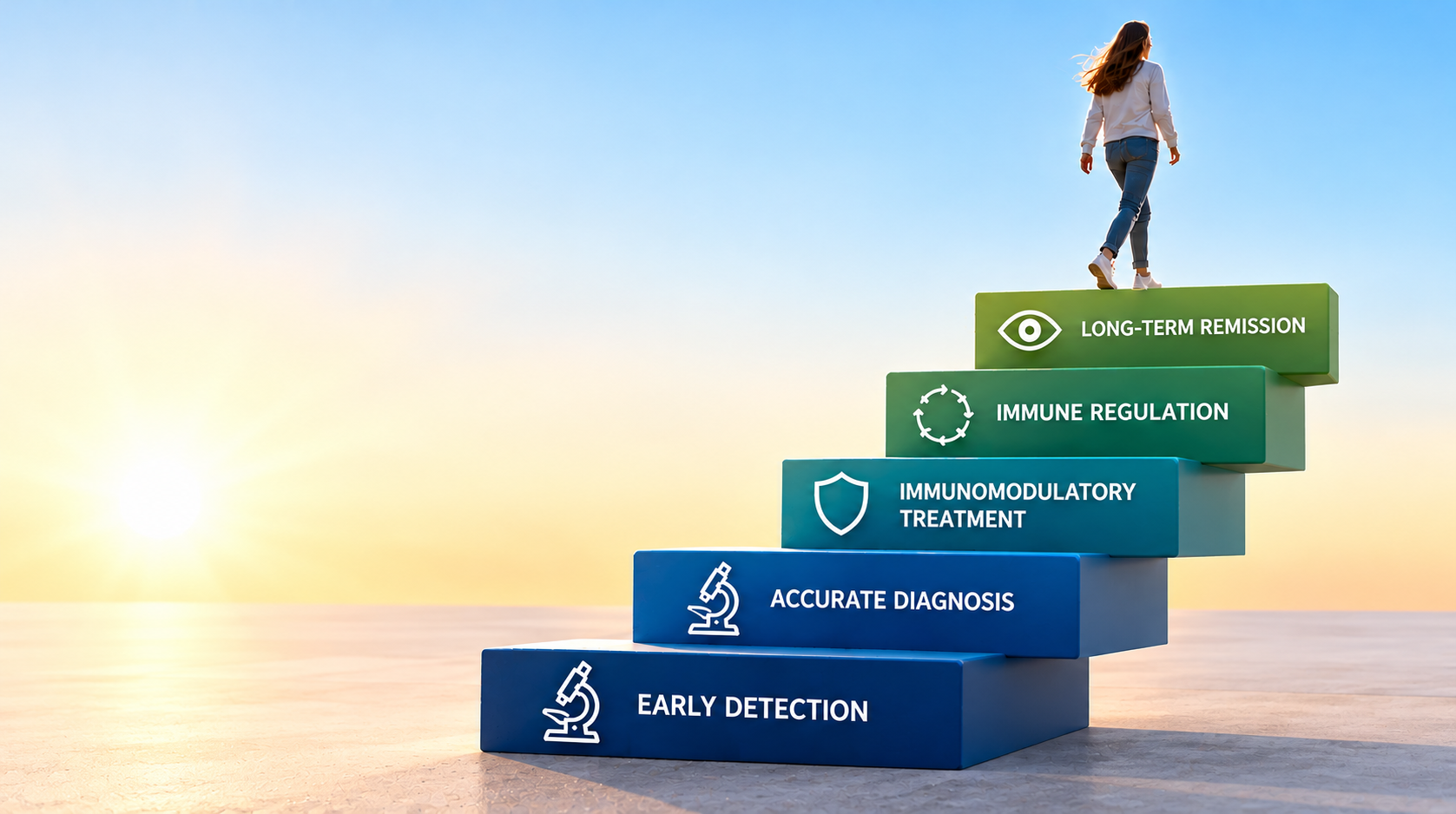 The step ladder approach for preventing blindness in Uveitis